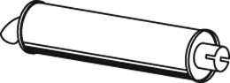 DINEX 21317 Middle-/End Silencer